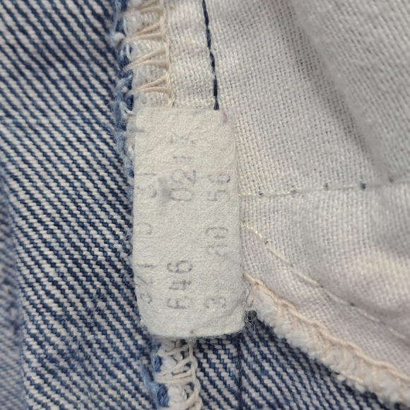 Vintage 60s 70s Levi's 646 orange tags hight waisted bellbottom flare jeans S 30 - Picture 8 of 8